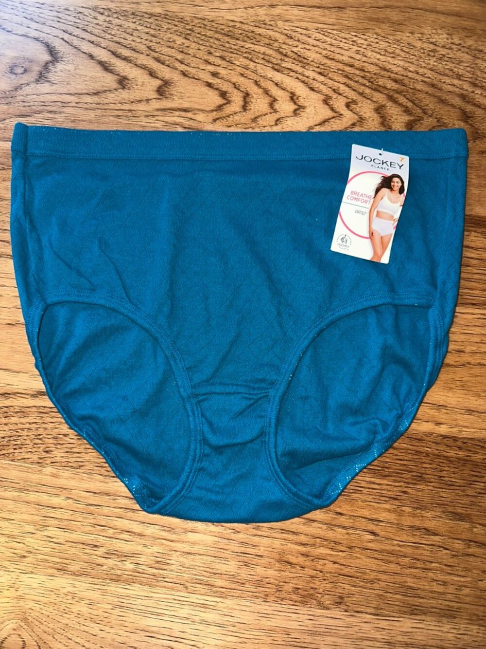 NWT JOCKEY ELANCE BREATHE COMFORT BRIEF SIZE 7 COMBED COTTON PANTY